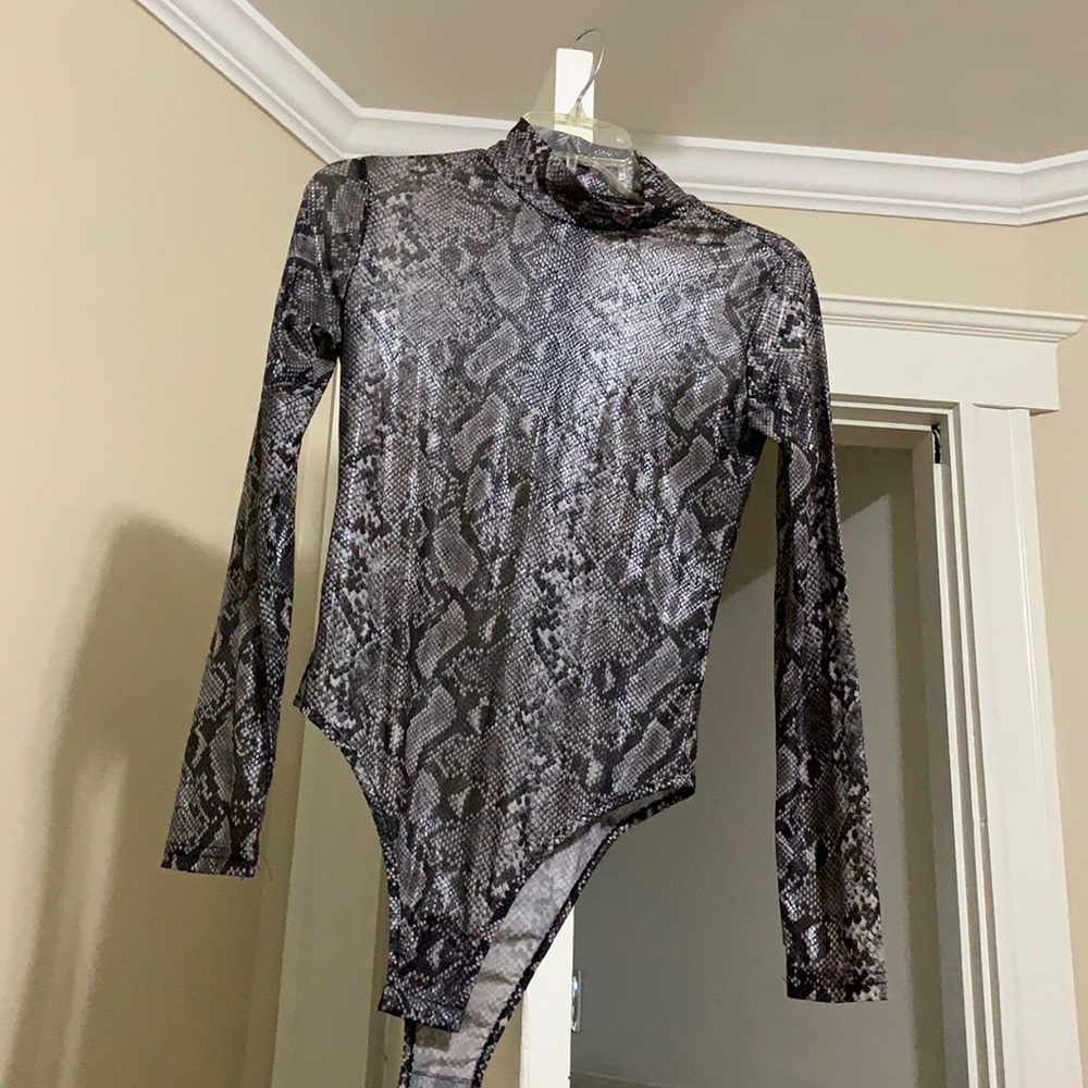 turtleneck bodysuit size medium